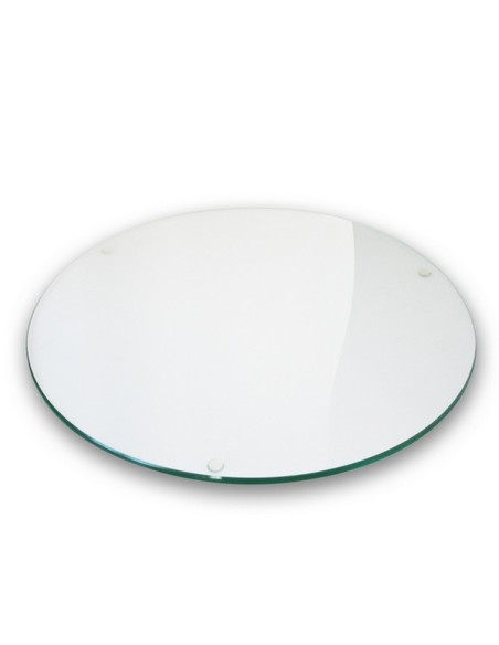 plateau verre clair diamètre 60 cm