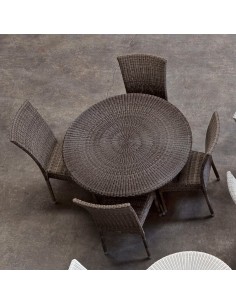 Table de jardin poivre Cigale diam. 110 2