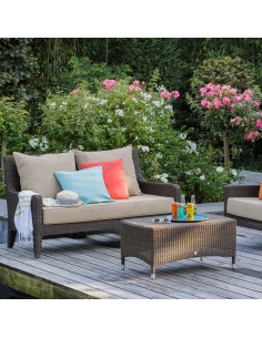Table basse de jardin poivre rect Vera 2