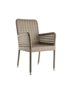 FAUTEUIL NEVIS KOOBOO GRIS AVEC COUSSIN