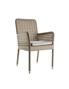 FAUTEUIL NEVIS KOOBOO GRIS AVEC COUSSIN
