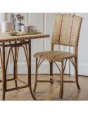 Guéridon en rotin Bagatelle avec chaise en rotin Bagatelle