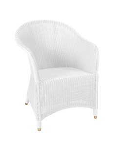 Fauteuil Lloyd Loom Sidonie blanc de chez KOK MAISON