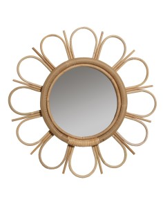 Miroir En Rotin Marguerite -