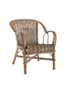 Fauteuil d'enfant en rotin naturel Swann