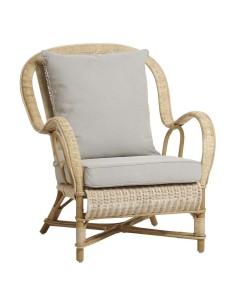 Fauteuil en rotin naturel Nantucket de chez KOK MAISON