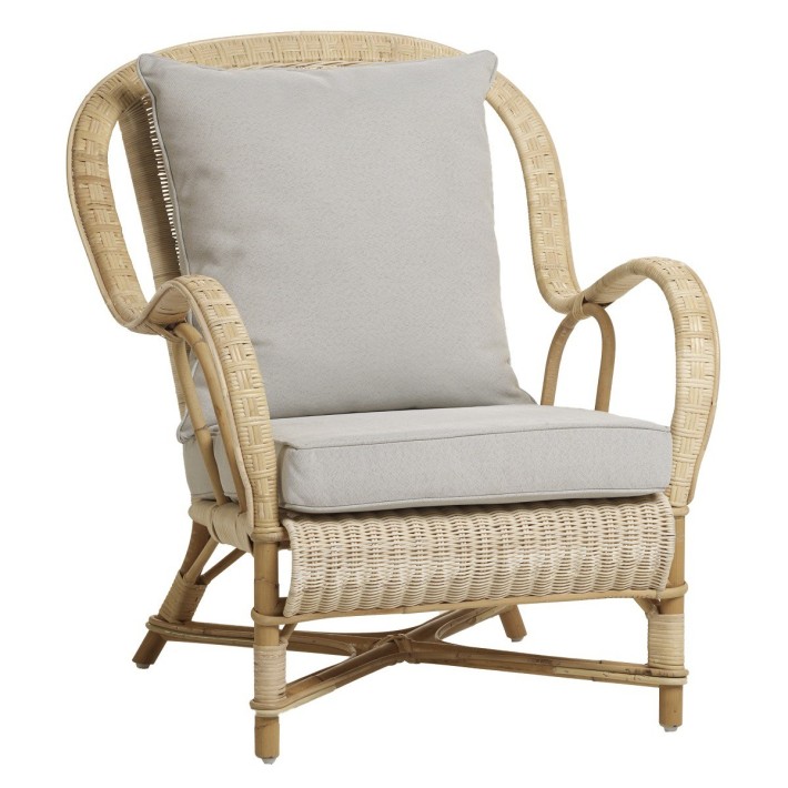 Fauteuil en rotin naturel Nantucket de chez KOK MAISON