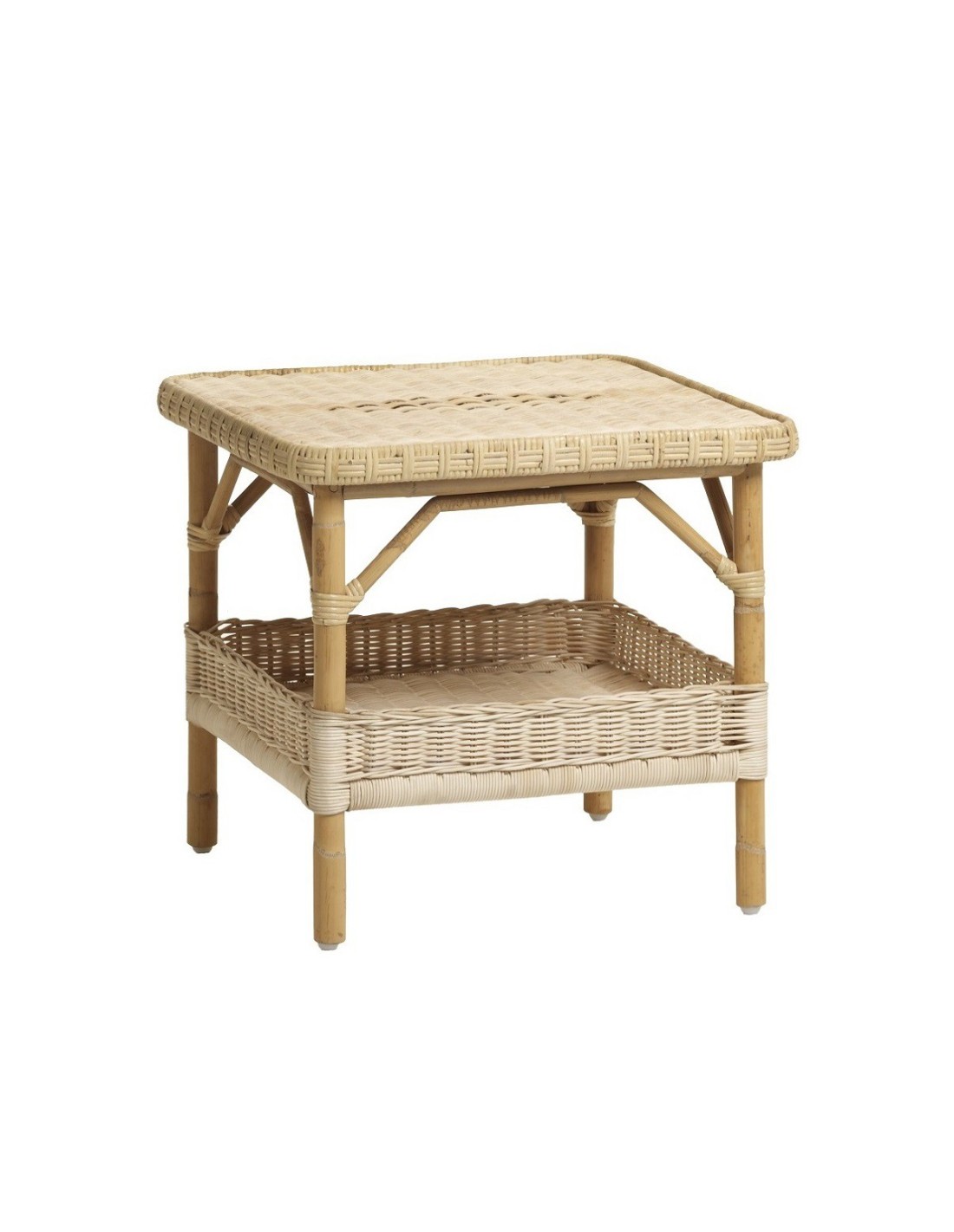 Natural rattan coffee table Nantucket