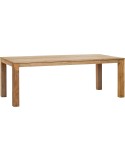 table Drift teck recyclé brossé naturel 220x100cm