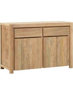BUFFET 2 PORTES 2 TIROIRS DRIFT GRIS BROSSE