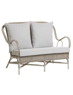 Canapé de jardin en résine Nantucket coussin perle