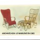 The Marlene rattan armchair was originally produced by KOK in the 50's