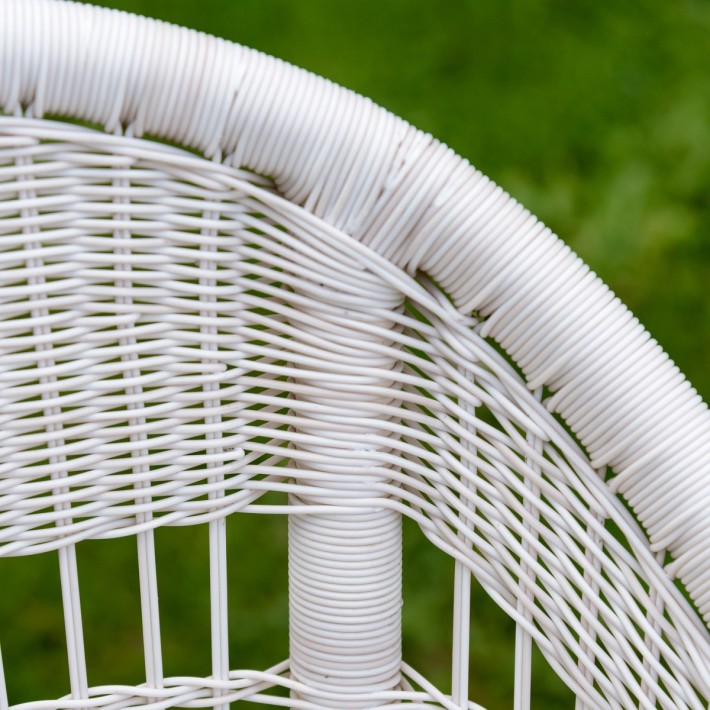 Zenith outdoor armchair in Galet resin