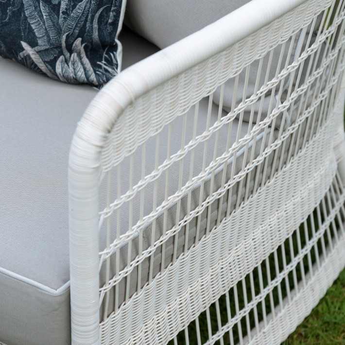 Zenith outdoor armchair in Galet resin