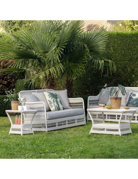 Zenith outdoor armchair in Galet resin