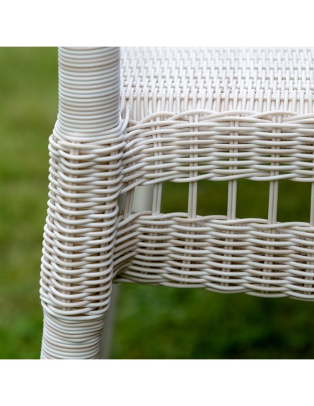 Zenith outdoor armchair in Galet resin