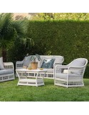 Zenith outdoor armchair in Galet resin
