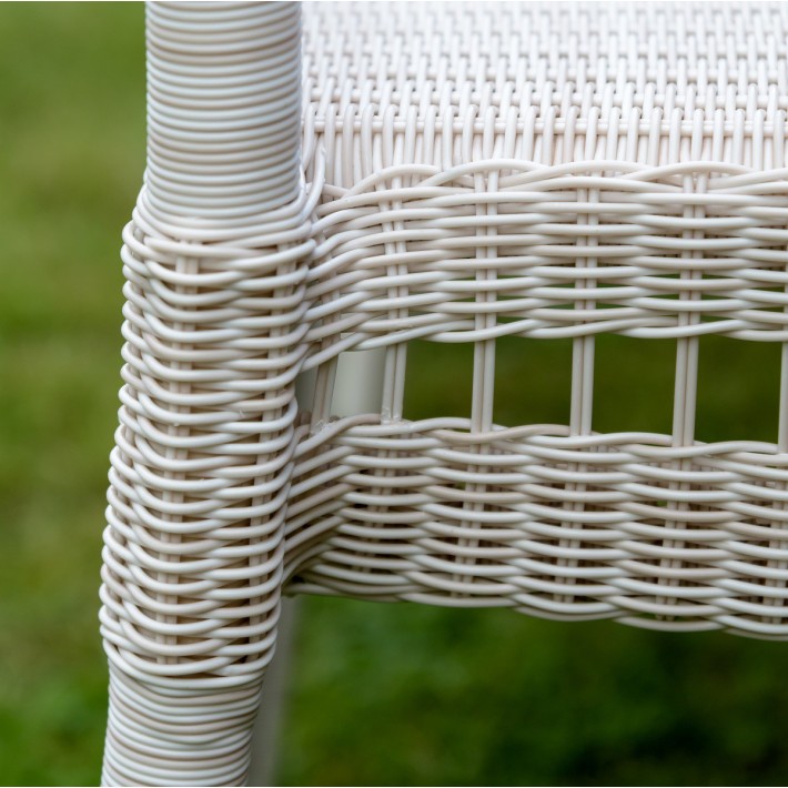 Zenith outdoor armchair in Galet resin