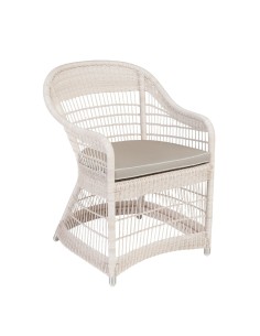 Zenith outdoor armchair in Galet resin