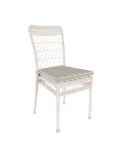 Chaise de jardin en résine Biarritz avec coussin