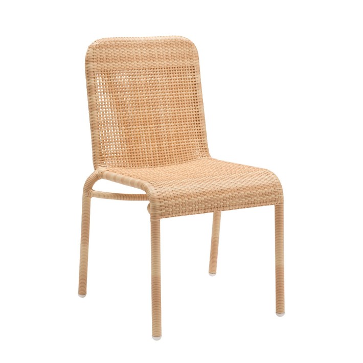 Chaise de jardin en résine imitation rotin TOBAGO