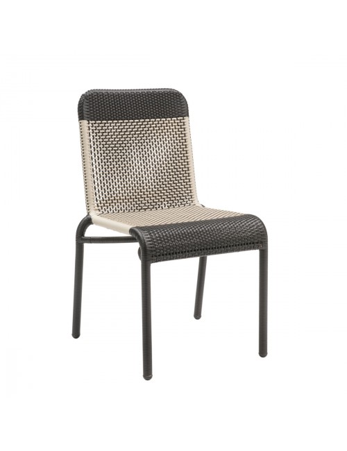 Transat outdoor armchair in Galet resin