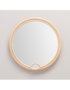 Miroir en rotin LASSO rond