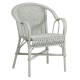 Marcel low-backed lacquered rattan armchair