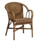Marcel low-backed lacquered rattan armchair