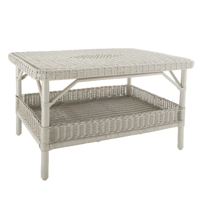 TABLE BASSE NANTUCKET LAQUE BLANC