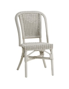 Grand père low-backed lacquered rattan armchair