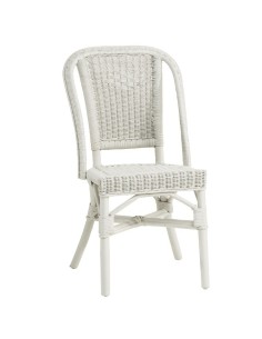 Grand père low-backed lacquered rattan armchair