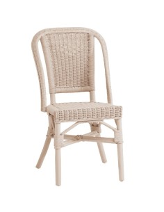 Grand père low-backed lacquered rattan armchair