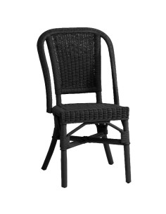 Grand père low-backed lacquered rattan armchair