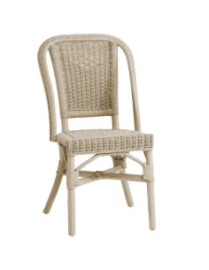 Grand père low-backed lacquered rattan armchair