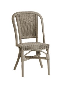 Grand père low-backed lacquered rattan armchair