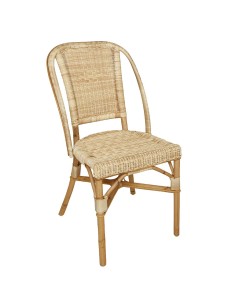 Albertine natural rattan and resin chair