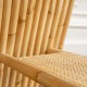 Detail of the Riviera rattan bench