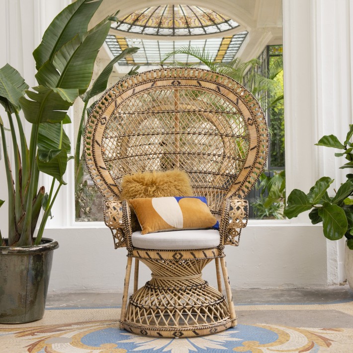 Emmanuelle Peacock armchair lifestyle