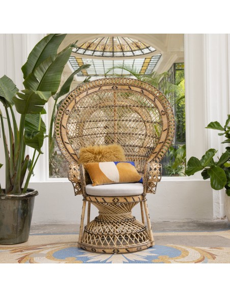 Emmanuelle Peacock armchair lifestyle
