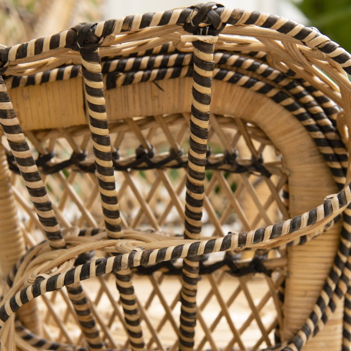 Fauteuil rotin Emmanuelle details