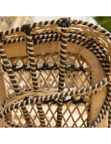 Fauteuil rotin Emmanuelle details