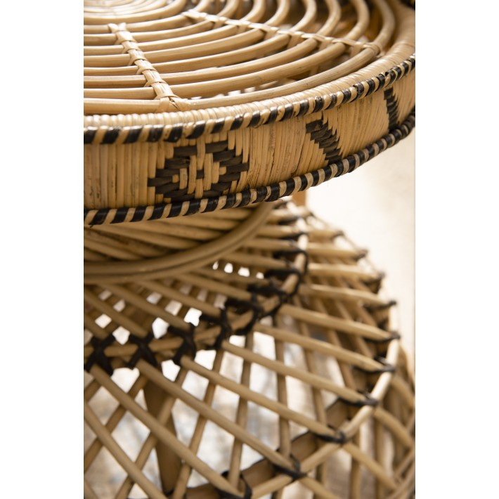 Fauteuil rotin Emmanuelle details