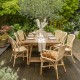 Roma recycled teak table 250 x 100 ambiance