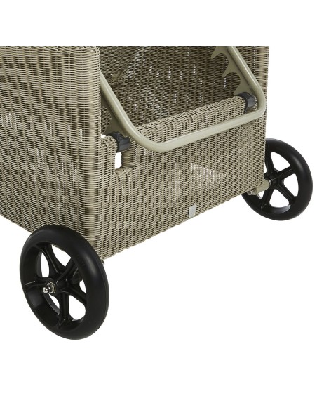 KIT ROUES POUR CHAISE LONGUE ATOLL RESINE GRISE