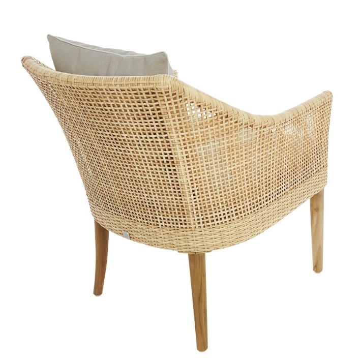 Fauteuil en résine Sao Paulo vue arrière