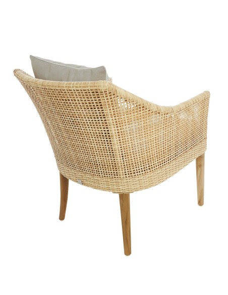 Fauteuil en résine Sao Paulo vue arrière