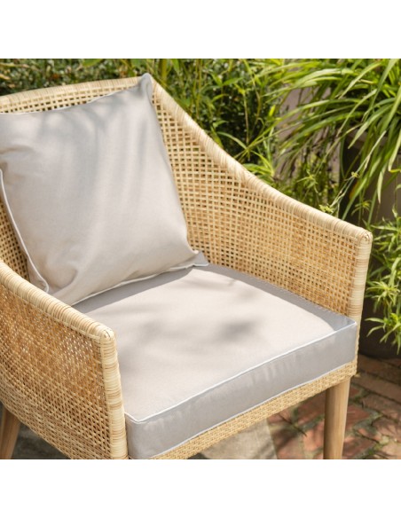 Fauteuil en résine Sao Paulo détail du coussin