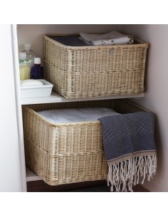 Round natural rattan storage basket 2