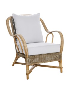 Fauteuil en rotin naturel Nantucket de chez KOK MAISON